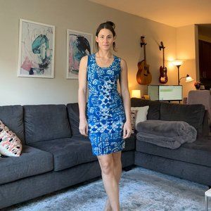 Tracy Reese Abstract Printed Mini Dress